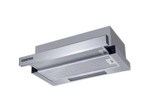 Вытяжка, Centek, СТ-1840-60 SS, Ширина 60см, Слайдер, 600 м3/час, 67W, Диаметр 150мм, Сталь