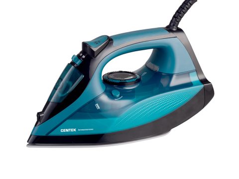 Утюг, Centek, CT-2317, 2800W, Автоотключение 2м, 350мл, Керамика, 50гр*мин, Капля-стоп, Самоочистка, Blue