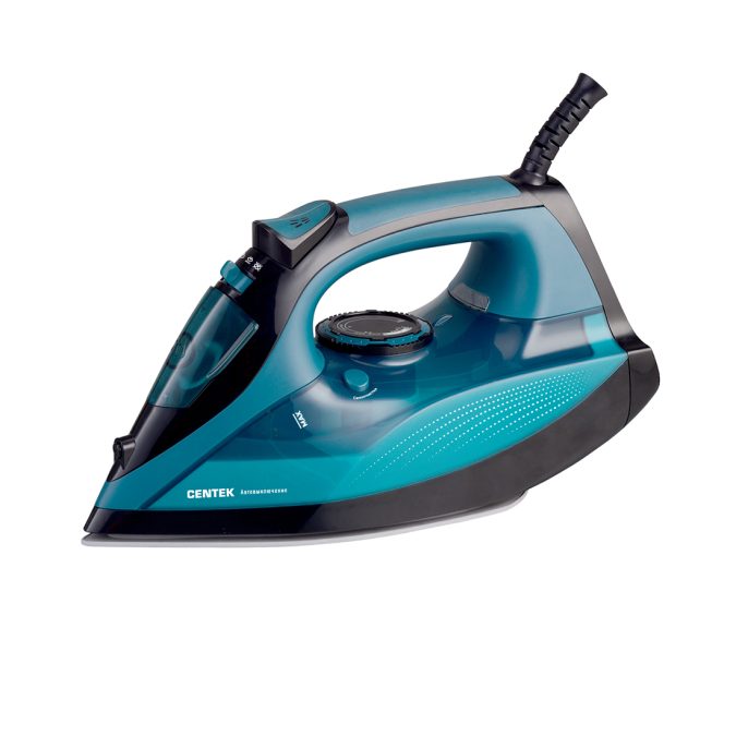 Утюг, Centek, CT-2317, 2800W, Автоотключение 2м, 350мл, Керамика, 50гр*мин, Капля-стоп, Самоочистка, Blue