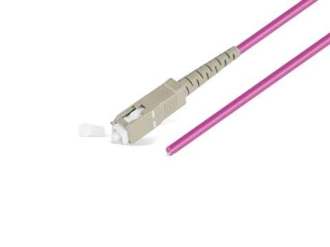 Пигтейл Оптический,, SC/UPC MM OM4 50/125 0.9 мм 1.5 м, LSZH, Пол. Пакет