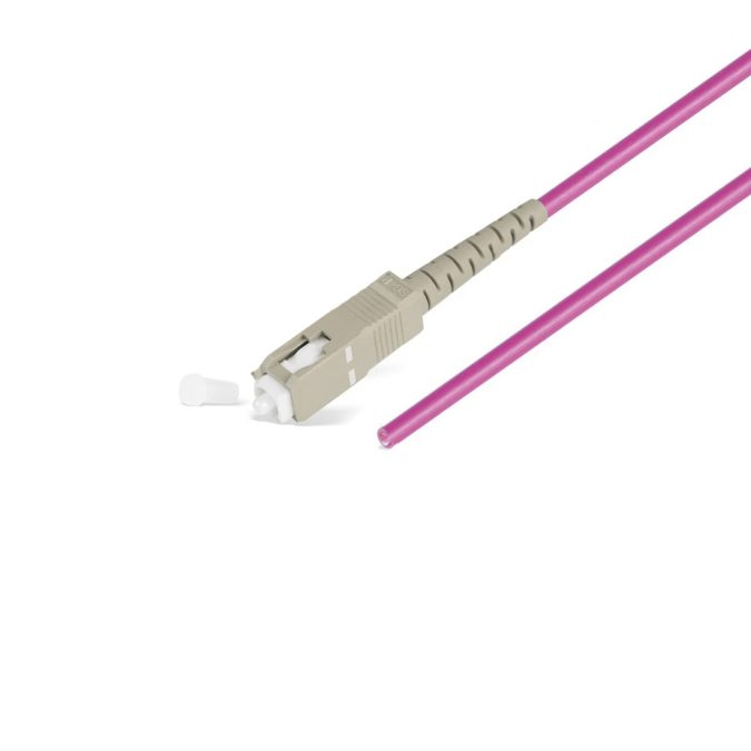Пигтейл Оптический,, SC/UPC MM OM4 50/125 0.9 мм 1.5 м, LSZH, Пол. Пакет