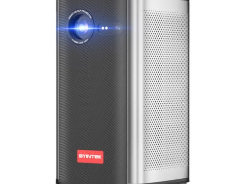 Проектор, BYINTEK, P70, DLP, WVGA, 960*540, 380 люмен, 5000:1, USB 2.0*1, Чёрный