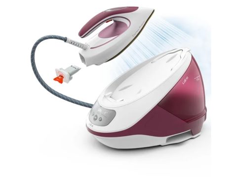 Парогенератор, Tefal, SV9201E0, Мощность 2800W, Паровой удар 520 г/мин, Объем резервуара для воды 1800 мл, Автоматическое отключение, Вертикальное отпаривание, Красный
