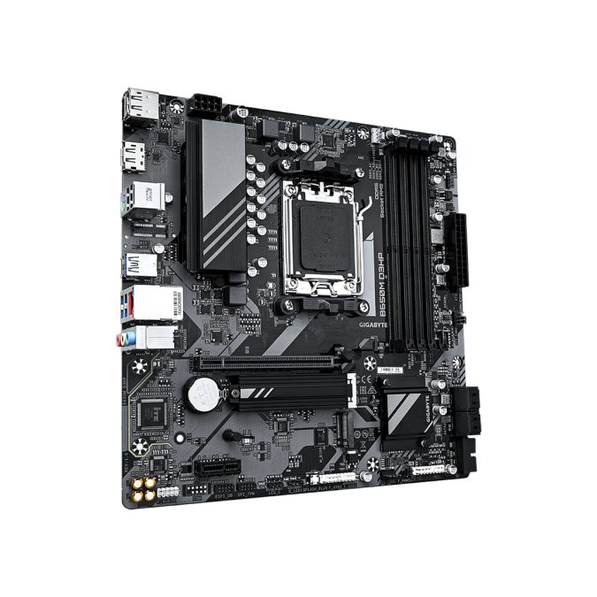 Материнская плата, Gigabyte, B650M D3HP (4719331857851), AM5, B650, 4xDDR5 4800/5200/7600(OC), 4xSATA3, 2xM.2 (PCIe 4.0 x4/x2), RAID, 1xHDMI, 2хDP, 1xPCI-Ex16, 1xPCI-Ex1, mATX