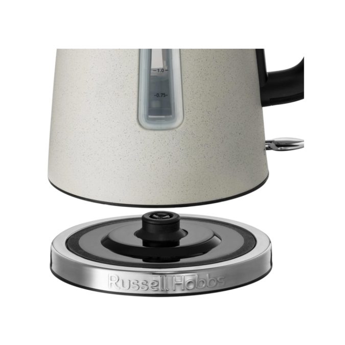 Чайник электрический, Russell Hobbs, 26960-70, Мощность 2400Вт, Объем 1.7л, Нержавеющая сталь, Внутренняя подсветка, Автоотключение: при закипании, при отсутствии воды, при снятии с подставки, Бежевый