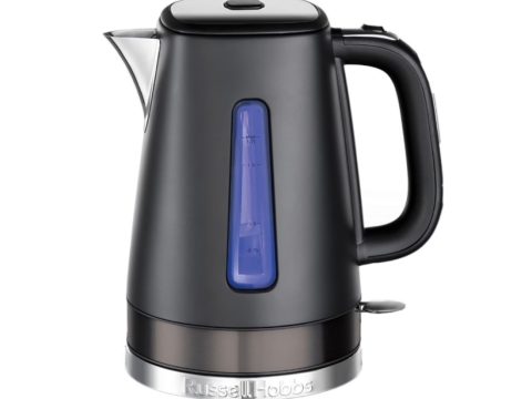 Чайник электрический, Russell Hobbs, 26140-70, Мощность 2400Вт, Объем 1.7л, Нержавеющая сталь, Внутренняя подсветка, Автоотключение: при закипании, при отсутствии воды, при снятии с подставки, Черный