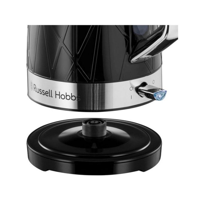 Чайник электрический, Russell Hobbs, 28081-70, Мощность 2400Вт, Объем 1.7л, Пластик, Внутренняя подсветка, Автоотключение: при закипании, при отсутствии воды, при снятии с подставки, Съемная крышка, Черный