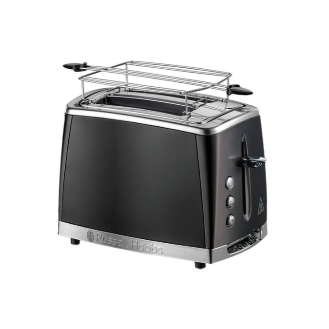 Тостер, Russell Hobbs, 26150-56, Мощность 1550Вт, 6 режимов обжаривания, 2 отделения, Таймер, Функция "Размораживание", Функция "Отмена", Функция «подогрева» во время приготовления, Черный