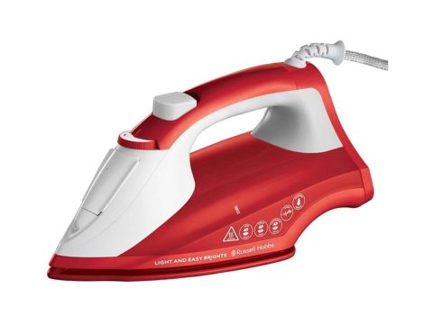 Утюг, Russell Hobbs, 26481-56, Мощность 2400Вт, Керамическая подошва, Паровой удар 115г/мин, Постоянная подача пара 35г/мин, Функция защиты от капель, Функция защиты от накипи, Объем резервуара для воды 240 мл, Длина шнура 2м, Красный