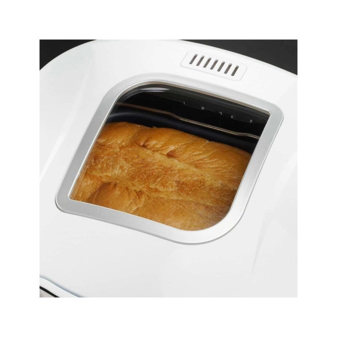 Хлебопечь, Russell Hobbs, 18036-56, Мощность 660Вт, 12 программ, Таймер отсрочки выпечки на 13 часов, Комбинации программ, Автоматическое поддержание тепла в течение 1 ч, ЖК-дисплей. Размеры буханки 450гр-1кг, Белый