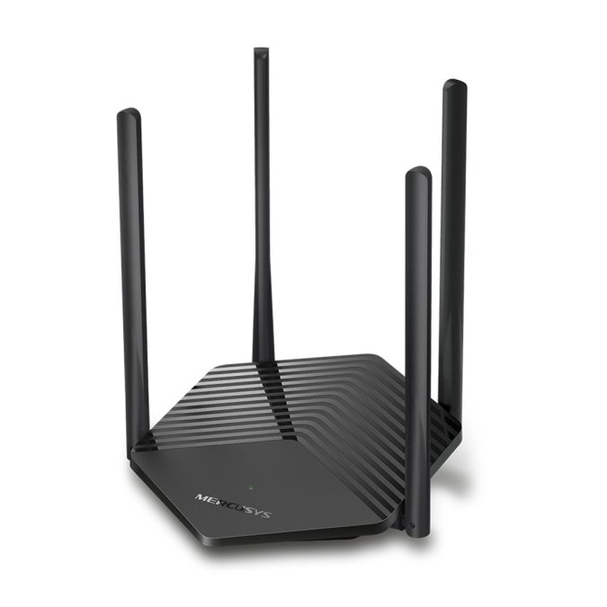 Маршрутизатор, Mercusys, MR60X, 802.11a/b/g/n/ac/ax, AX1500, 1 гигабитный порт WAN + 2 гигабитных порта LAN