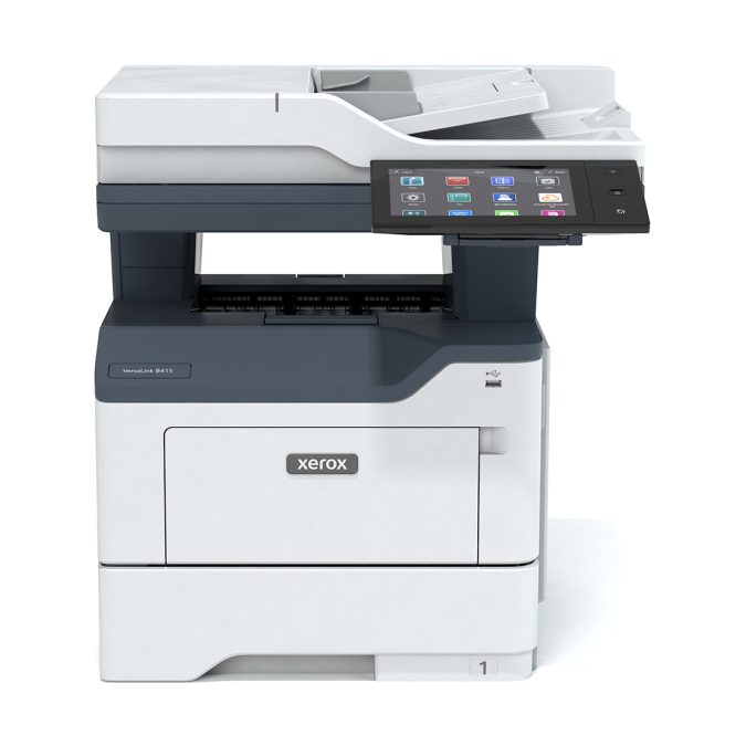 Монохромное МФУ, Xerox, VersaLink B415DN, B415V_DN, Лазерное, А4, 47 стр./мин., Подача 650 листов, Двусторонний автоподатчик документов, до 98 изобр./мин., Сенсорный дисплей 7", 1.2 ГГц CPU, 2 ГБ RAM, 32 ГБ eMMC, USB 2.0, Ethernet 10/100/1000, NFC, Fax