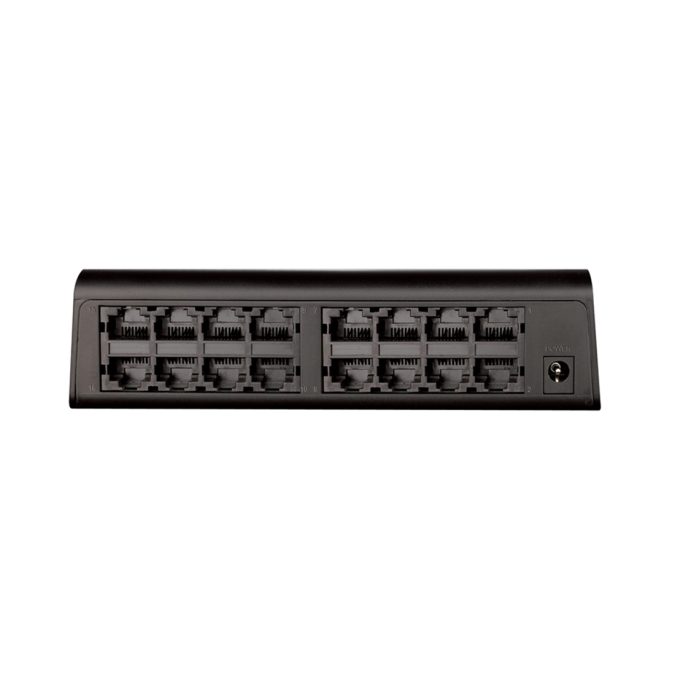 Коммутатор, D-Link, DES-1016A/E2A, Настольный, 16 портов 10/100M RJ45, Корпус пластик
