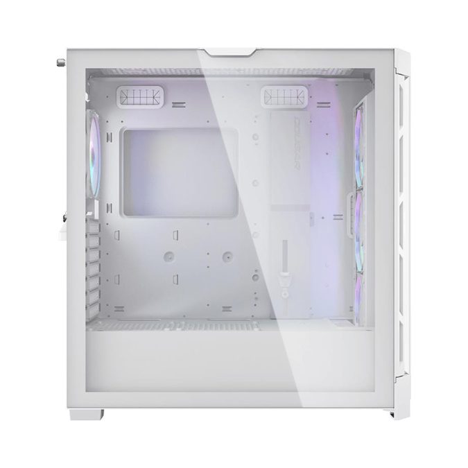 Компьютерный корпус, Cougar, Duoface Pro RGB (White) CGR-5AD1W-RGB, CEB/ATX/Micro ATX/Mini ITX, USB 1*Type C/2*3.0/1*2.0, HD-Audio+Mic, Кулер 3*12см ARGB/1*13см ARGB, Высота процессорного кулера до 190 мм, Длина VGA до 390мм, 2*3.5"/2*2.5", Толщина 0,6мм, 496x240x465мм, Без Б/П, Белый