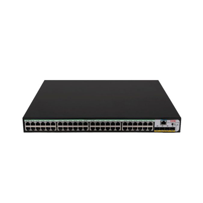 Коммутатор, H3C, LS-1850V2-52X-GL, Управляемый L2, 48 портов 10/100/1000M , 4 порта 1000M SFP+, AC 100~240 В, -10°C ~ +55°C