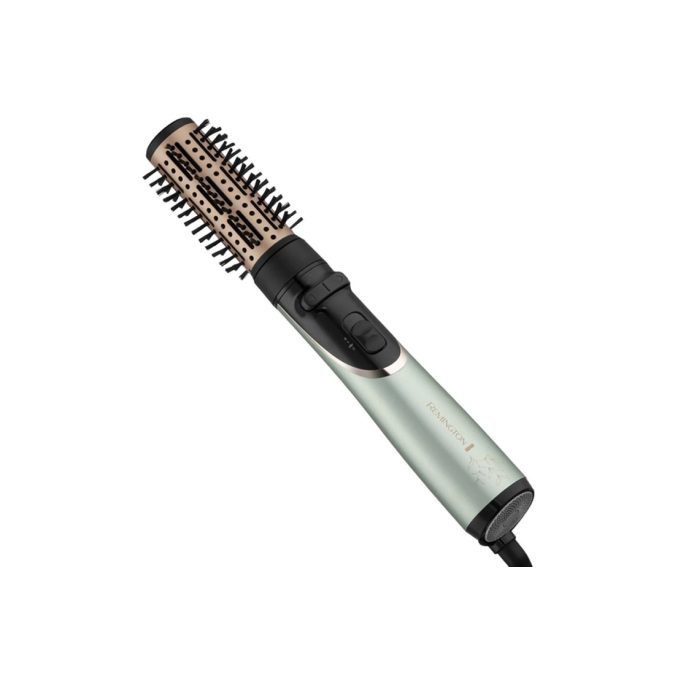 Фен-щетка, Remington, AS5860, Механическое управление, 2 температурных режимов, 2 скоростных режимов, Керамика, Ионизация, Длина шнура 3м, Мятный, Черный