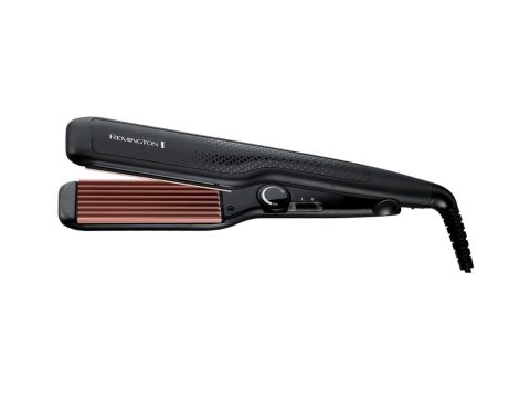 Щипцы, Remington, S3580, Размер пластин 11х3.7 см, Температура нагрева 150-220 °С, Время нагрева 30 сек, Автоотключение, Колесико настройки температуры, Длина шнура 1.8м, Мощность 54 Вт, Черный