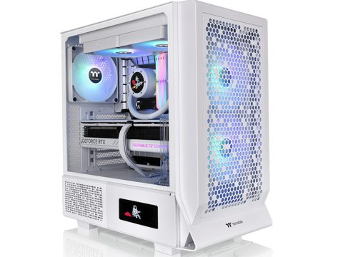 Компьютерный корпус, Thermaltake, Ceres 330 TG ARGB Snow, CA-1Y2-00M6WN-01, Mid-tower, Mini-ITX/M-ATX/ATX/E-ATX, USB 3.0*2, USB 3.2 (Gen 2) Type-C*1, HD Audio/Mic, 2*140мм CT140 ARGB white fan/1*140мм CT140 white fan, Высота процессорного куллера 185мм, Длина VGA до 370мм, 1*3,5"/3*2,5", Сталь, 4мм Закаленное стекло, 475*245*463 мм, Без Б/П, Белый