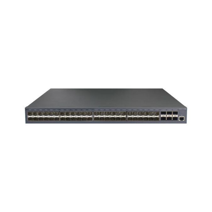 Коммутатор, BDCOM, S2900-48S6X, Управляемый L3, 48 портов SFP, 6 портов 10G SFP+, один блок питания AC-220V, с вентилятором охлаждения, 1U,, Стоечный