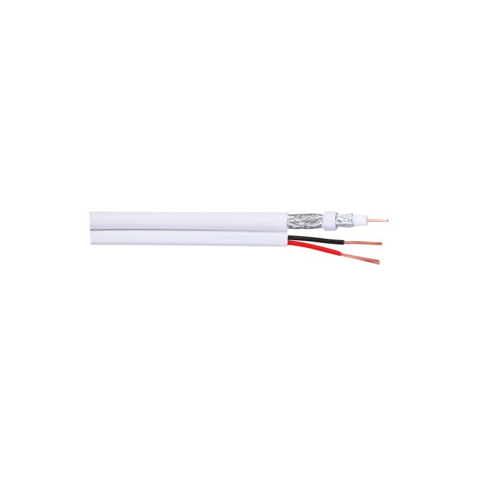 Кабель коаксиальный, Dahua, DH-PFM941I-RG59N/21-100 + 2*0.5 жилы питания, 100 м/б