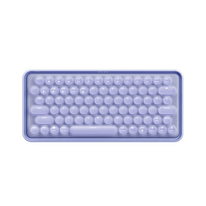 Клавиатура, Rapoo, Ralemo Pre 5, 2.4 Гц, Bluetooth 5.0, 79 клавиш, USB, Перезаряжаемая литиевая батарея, Англ/Рус, Сиреневый