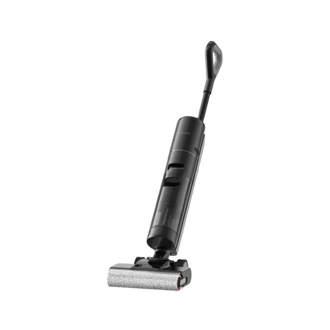 Беспроводной вертикальный пылесос, Dreame, Wet and Dry Vacuum H13 Pro, W2336A, HHR27C, Резервуар для чистой воды: 900 мл, Резервуар для использованной воды: 700 мл, Время работы: 45 минут, Всасывание: 18,000Па, Дисплей: Светодиодный, Двигатель: Бесщеточный, Автоматическое обнаружение загрязнений, Сушка горячим воздухом: 30 мин, Черный