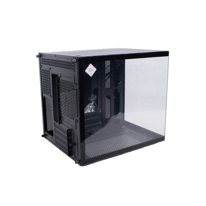 Компьютерный корпус, XG, Cube, Mini-ITX, Micro-ATX , USB 2.0x1, USB 3.0x1, Высота процессорного кулера 157мм, Длина VGA до 320мм, 2*3.5"/2*2.5", Толщина 0.4мм, Без Б/П, Стекло,Черный