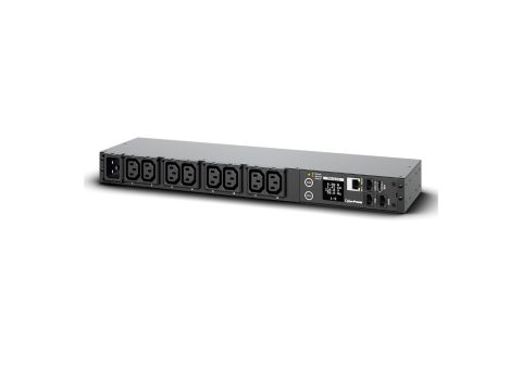 Блок распределения питания, CyberPower PDU31005 (240), Серия Monitored, Входной разъемIEC C20 x 1, Выходной разъем: IEC C13 x 8, Длина кабеля 3,05 м, Высота: 1U