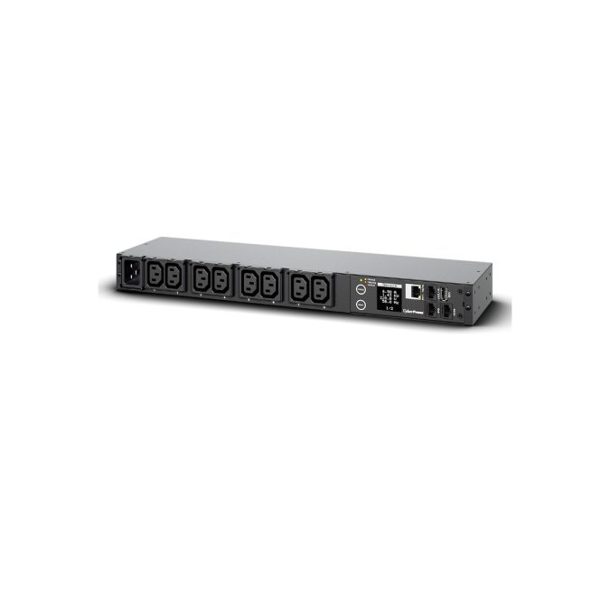 Блок распределения питания, CyberPower PDU31005 (240), Серия Monitored, Входной разъемIEC C20 x 1, Выходной разъем: IEC C13 x 8, Длина кабеля 3,05 м, Высота: 1U