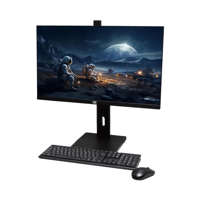 Моноблок, XG, Eclipse K300 Pro, 27", Barebone, Asus H610T, IPS 1920*1080 Full HD, Веб-камера 5 МП, DVD, Bluetooth 4.2/5.0/5.2, HDMI*1, Type-C*1, Audio Out*1, Mic*1, DP*1, RJ45x1, VGAx1, DC_INx1, 19V6A. Barebone, WIFI 802.11b/g/n/ac/ax, Встроенный микрофон, Регулируемая по высоте ножка, Беспроводные комплекты клавиатура+мышь в комплекте, 62*24*52 см, Черный