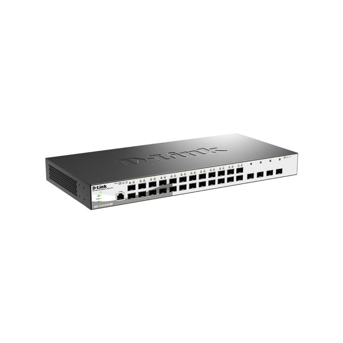 Коммутатор, D-Link, DGS-1210-28XS/ME/B2A, Управляемый L2 коммутатор с 24 портами 100/1000Base-X SFP и 4 портами 10GBase-X SFP+