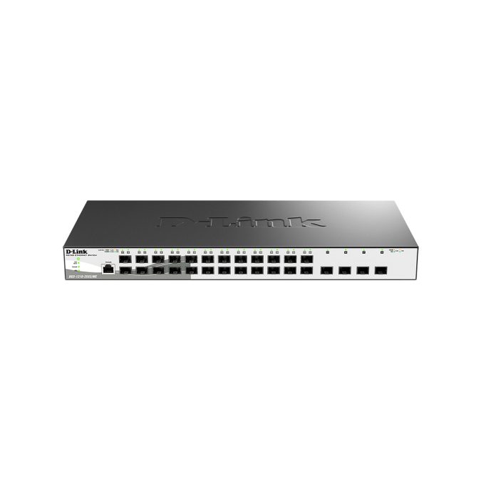 Коммутатор, D-Link, DGS-1210-28XS/ME/B2A, Управляемый L2 коммутатор с 24 портами 100/1000Base-X SFP и 4 портами 10GBase-X SFP+