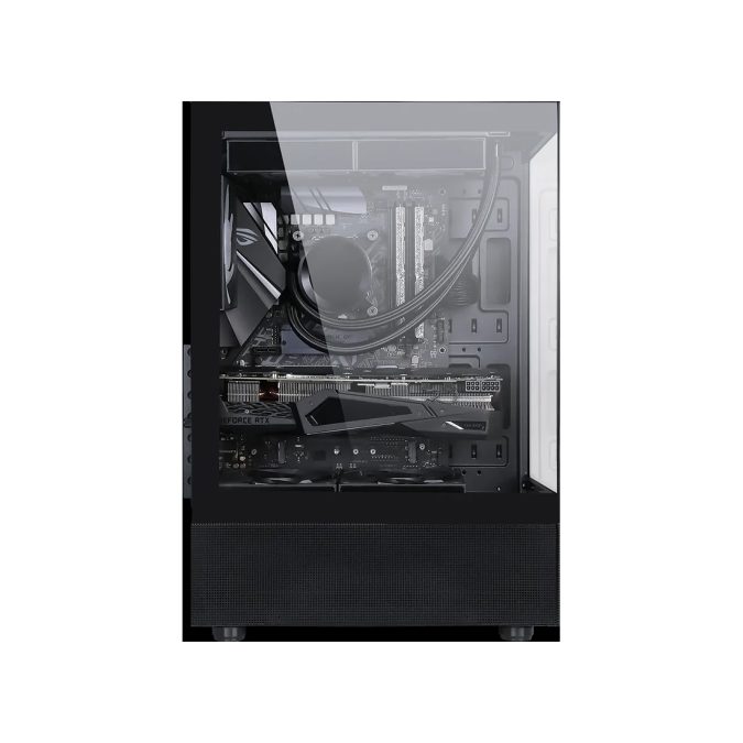 Компьютерный корпус, Formula V, Crystal Z1 Black, ATX/Micro ATX/Mini-ITX, USB 3.0/2.0*2, HD-Audio+Mic, Высота процессорного кулера до 165мм, Длина VGA до 300мм, 1*3.5"/2*2.5", Толщина 0,5мм, 346x212x487мм, Без Б/П, Чёрный