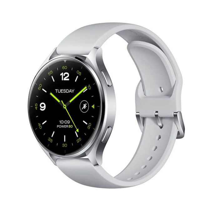 Смарт часы, Xiaomi, Watch 2, M2320W1 / BHR8034GL, Дисплей 1.43" AMOLED, Разрешение 466 x 466, Водонепроницаемые (5 АТМ), GPS+GLONASS, Galileo, BDS, QZSS, Батарея 495 мАч, Совместимость только с Android, Серебристый