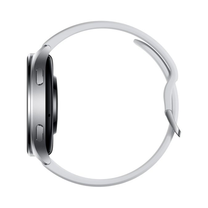 Смарт часы, Xiaomi, Watch 2, M2320W1 / BHR8034GL, Дисплей 1.43" AMOLED, Разрешение 466 x 466, Водонепроницаемые (5 АТМ), GPS+GLONASS, Galileo, BDS, QZSS, Батарея 495 мАч, Совместимость только с Android, Серебристый