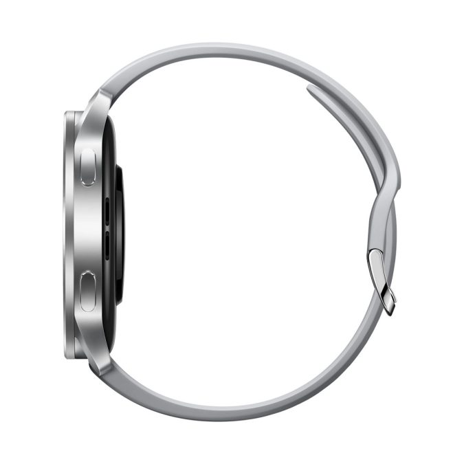 Смарт часы, Xiaomi, Watch S3, M2323W1 / BHR7873GL, Дисплей 1.43" AMOLED, Разрешение 466 x 466, Водонепроницаемые (5 АТМ), GPS+GLONASS, Galileo, BDS, QZSS, Батарея 486 мАч, Серебристый