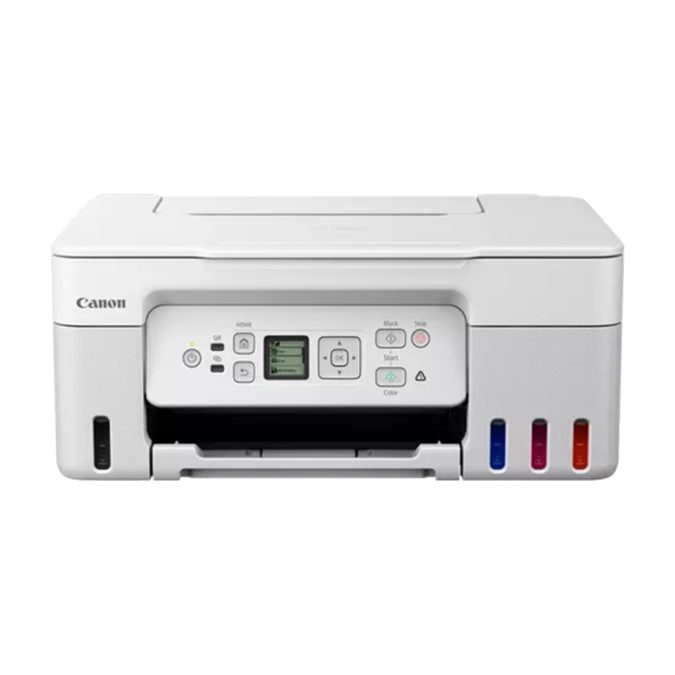 Цветное МФУ, Canon, Pixma G3470, 5805C029AA, Струйное, A4, 11 изобр./мин. (A4), Чернила GI-41, СНПЧ, Подача 100 листов, Планшетный сканер, 1,5 мс/линия, ЖК-экран 1,35", USB 2.0, Wi-Fi, белый