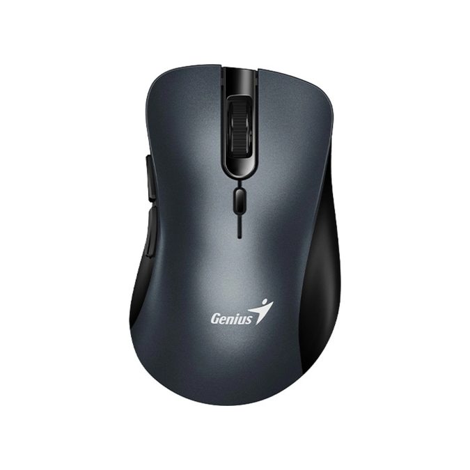Компьютерная мышь, Genius, Ergo 8100S, 3D, Оптическая, 1600dpi, Беcпроводная 2.4ГГц, Батарейка АА*1, Радиус действия до 10 м, Серый