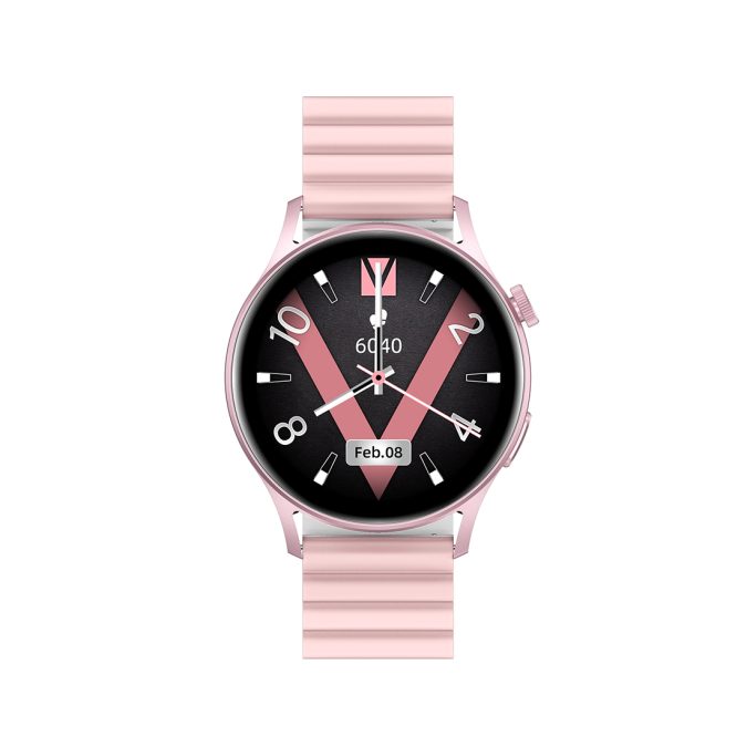 Смарт часы, Kieslect, Lady Watch Lora 2, YFT2051EU / YFT2097EU, Дисплей 1.3" AMOLED, Разрешение 360 x 360, Водонепроницаемость (IP68), Батарея 210 мАч, Розовый