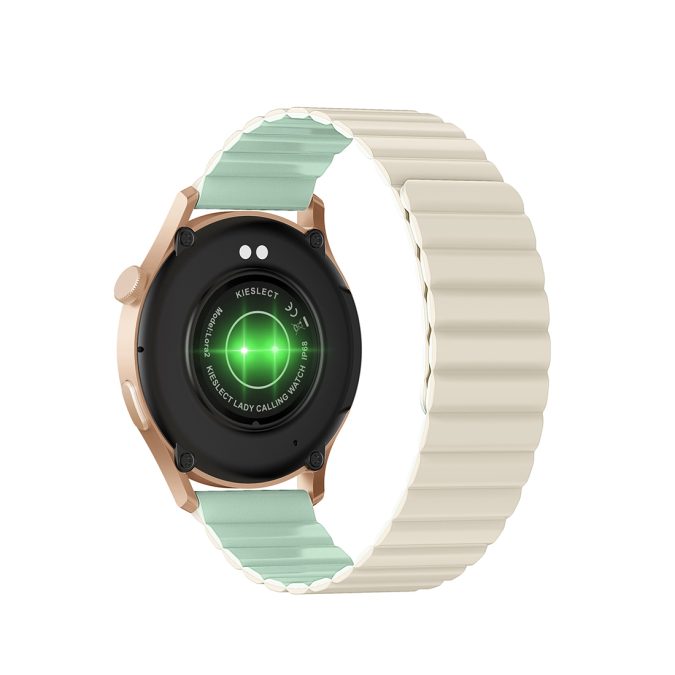 Смарт часы, Kieslect, Lady Watch Lora 2, YFT2098EU, Дисплей 1.3" AMOLED, Разрешение 360 x 360, Водонепроницаемость (IP68), Батарея 210 мАч, Золотистый