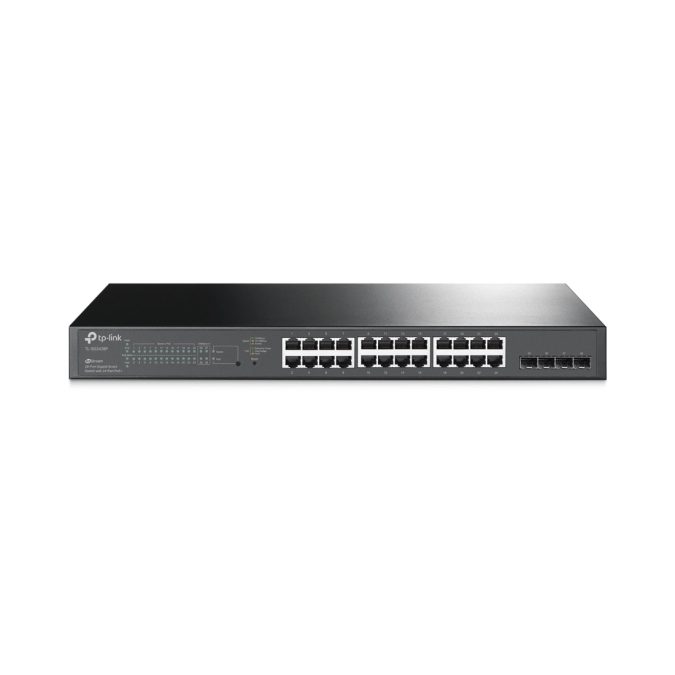Коммутатор, TP-Link, SG2428P, JetStream гигабитный Smart коммутатор на 24 порта PoE+ и 4 SFPслота, Управляемый, РоЕ 250W