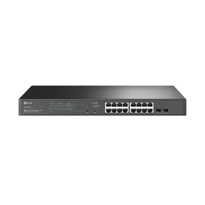 Коммутатор, TP-Link, SG2218P, Управляемый Smart, 16 портов 10/100/1000T, 802.3af/at 150Вт, 2 SFP, 1U