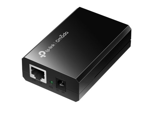 PoE-инжектор, TP-Link, POE150S, 10/100/1000 Мбит/с, 2 порта 10/100/1000 Мбит/с (разъём RJ45),15.4W,802.3af, Автосогласование/Авто-MDI/MDIX,1 разъём питания 48 В постоянного тока
