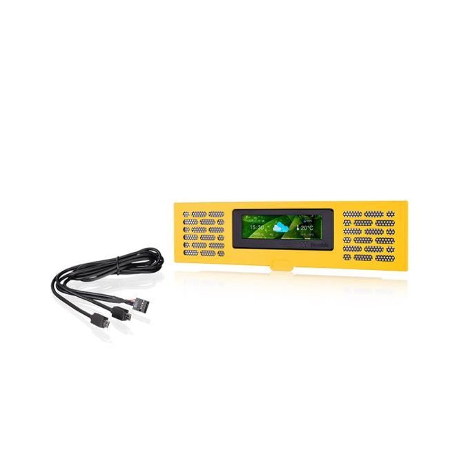 Панель LCD, Thermaltake, The Tower 200 Bumblebee, AC-067-OO4NAN-A1, 3.9", 128 x 480 (RGB), Желтый