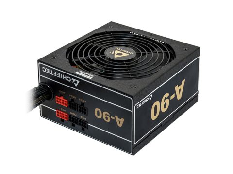 Блок питания, Chieftec, A-90 GDP-550C, 550W, ATX, APFC, Gold, Semi Modular, 20+4pin, 4+4pin, 6*Sata, 3*Molex, 2*PCIe 6+2-pin, Вентилятор 14см, Черный
