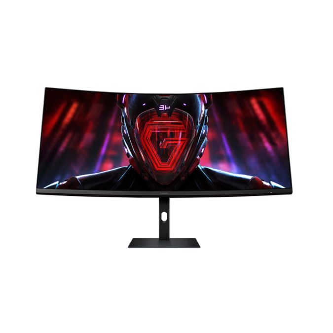Монитор, Xiaomi, G34WQi, C34WQBA-RGGL, 34", Изогнутый, 3440x1440, VA, 180 Гц, 21:9, 350 кд/м2, 4000:1, 1 мс, 178/178, 16.7 млн., DP*2, HDMI*2, Аудиопорт*1, VESA 75*75 мм, Регулировка наклона/поворота/высоты, кабель DP в комплекте, Чёрный