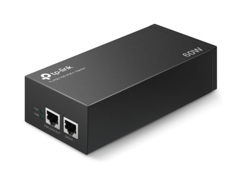 PoE-инжектор, TP-Link, POE170S, 2 порта 10/100/1000 Мбит/с, 802.3af/at/bt, мощность до 60 Вт
