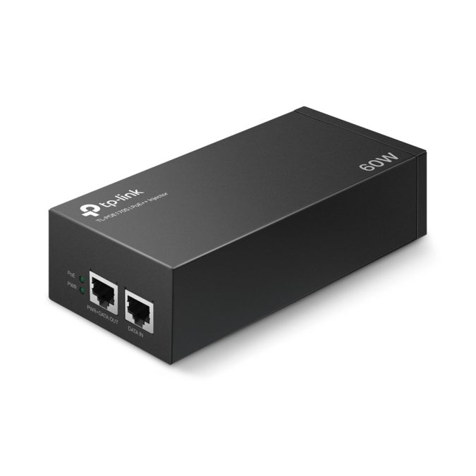 PoE-инжектор, TP-Link, POE170S, 2 порта 10/100/1000 Мбит/с, 802.3af/at/bt, мощность до 60 Вт