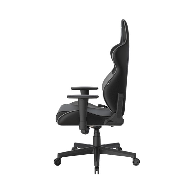 Игровое компьютерное кресло, DX Racer, GC/LGN23LTC/NG, Gladiator series, Рекомендуемый рост: до 190 см, Рекомендуемый вес: до 115 кг, Эко-кожа, Угол наклона до 135°, 3D подлокотники, Нейлоновая основа кресла, Механизм качания: топ-ган, Черно-серый