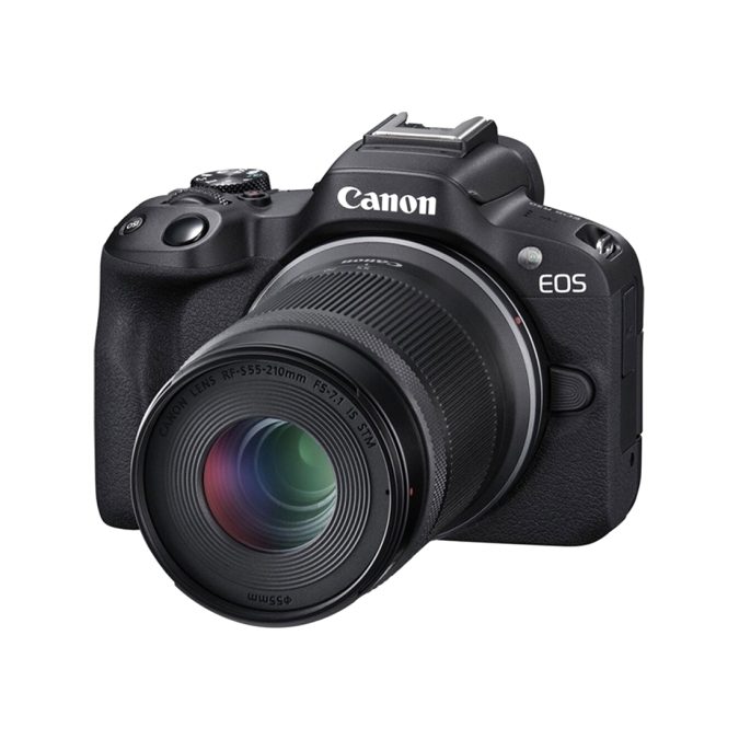 Цифровой фотоаппарат, CANON, EOS R50, + RF-S 18-45 mm IS STM, + RF-S 55-210 mm IS STM, Black, 5811C034